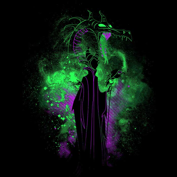 Evil Fairy Art - Adult & Kids T-Shirts, Sweatshirts & Hoodies apparel design preview 2