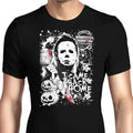Evil in Haddonfield Men's Apparel - Adult & Kids T-Shirts, Sweatshirts & Hoodies apparel design preview 1