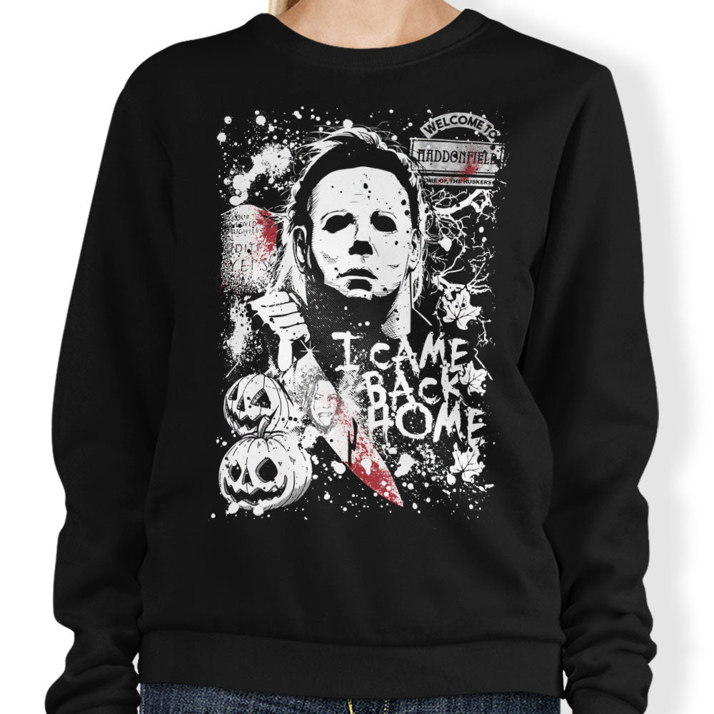 Evil in Haddonfield - Adult & Kids T-Shirts, Sweatshirts & Hoodies apparel design preview 1