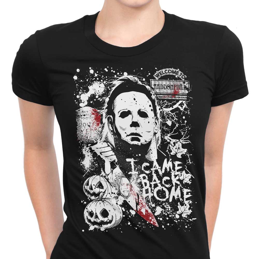 Evil in Haddonfield Women's Apparel - Adult & Kids T-Shirts, Sweatshirts & Hoodies apparel design preview 1