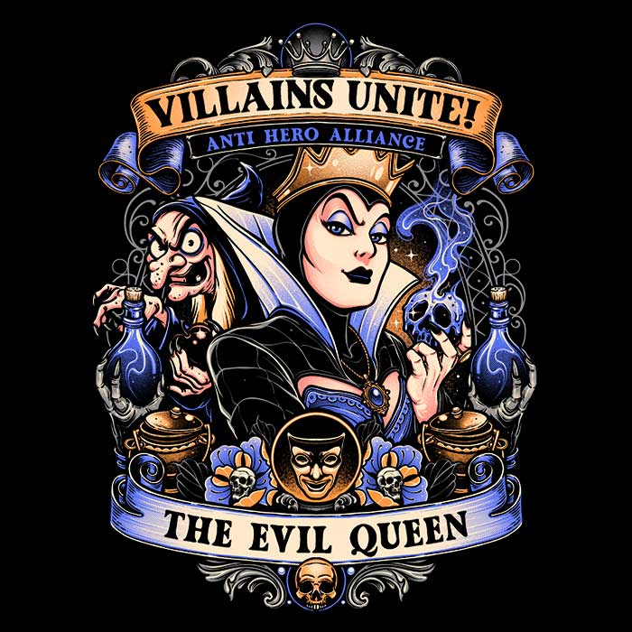 Evil Queen Men's Apparel - Adult & Kids T-Shirts, Sweatshirts & Hoodies apparel design preview 2