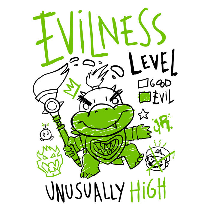 Evilness Level - Adult & Kids T-Shirts, Sweatshirts & Hoodies apparel design preview 2