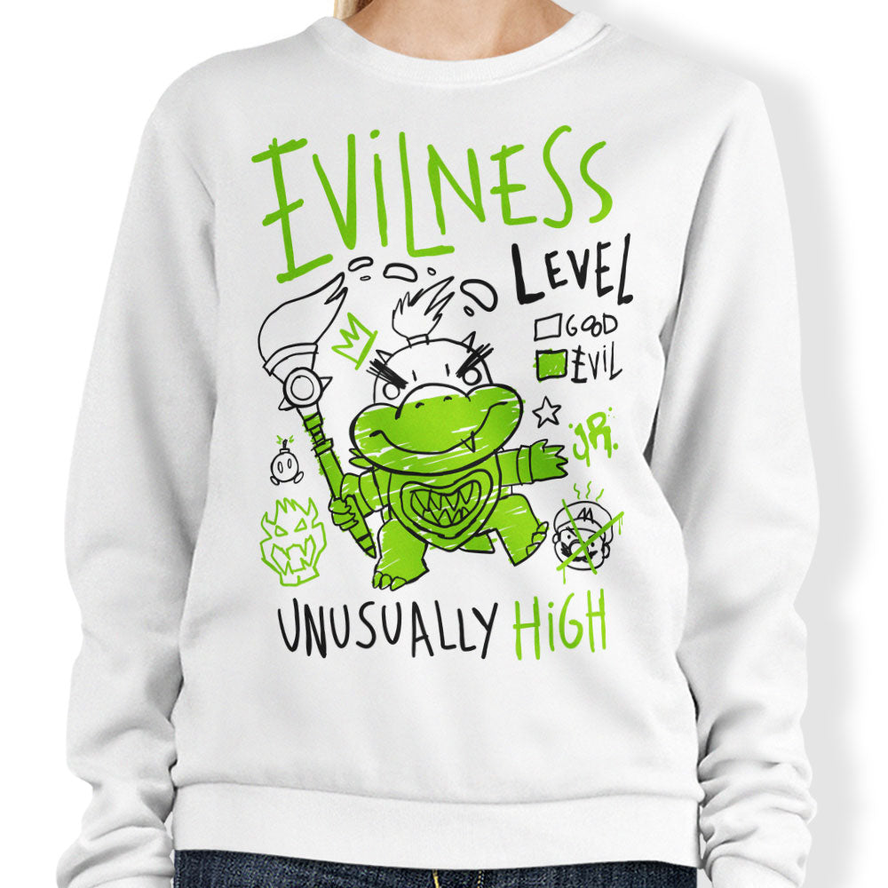 Evilness Level - Adult & Kids T-Shirts, Sweatshirts & Hoodies apparel design preview 1