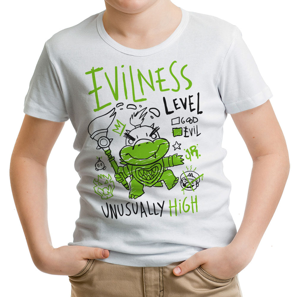 Evilness Level Youth Apparel - Adult & Kids T-Shirts, Sweatshirts & Hoodies apparel design preview 1
