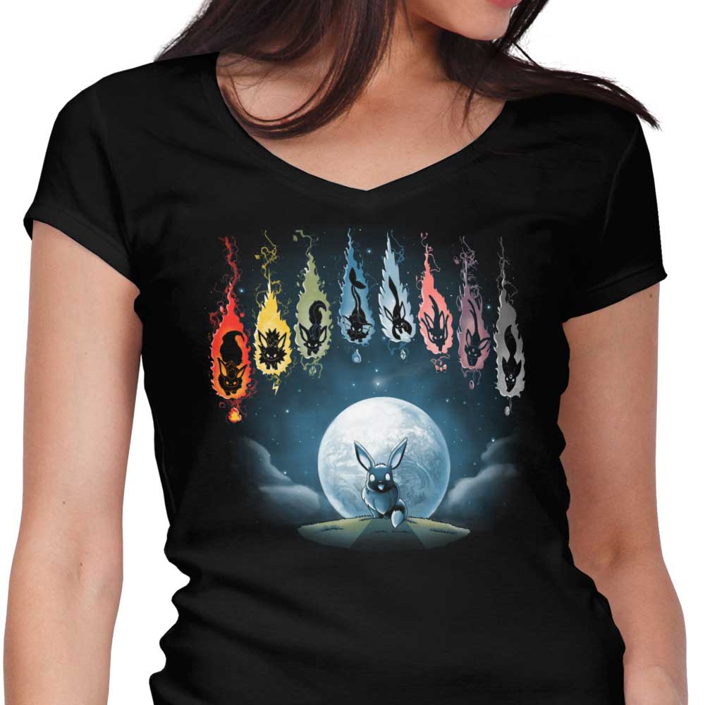 Evolutionary Comets Women's V-Neck - Adult & Kids T-Shirts, Sweatshirts & Hoodies apparel design preview 1