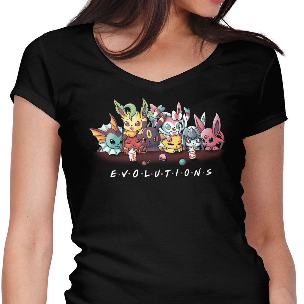 Evolutions Women's V-Neck - Adult & Kids T-Shirts, Sweatshirts & Hoodies apparel design preview 1
