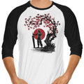 Ex-Soldier Under the Sun 3/4 Sleeve Raglan - Adult & Kids T-Shirts, Sweatshirts & Hoodies apparel design preview 1
