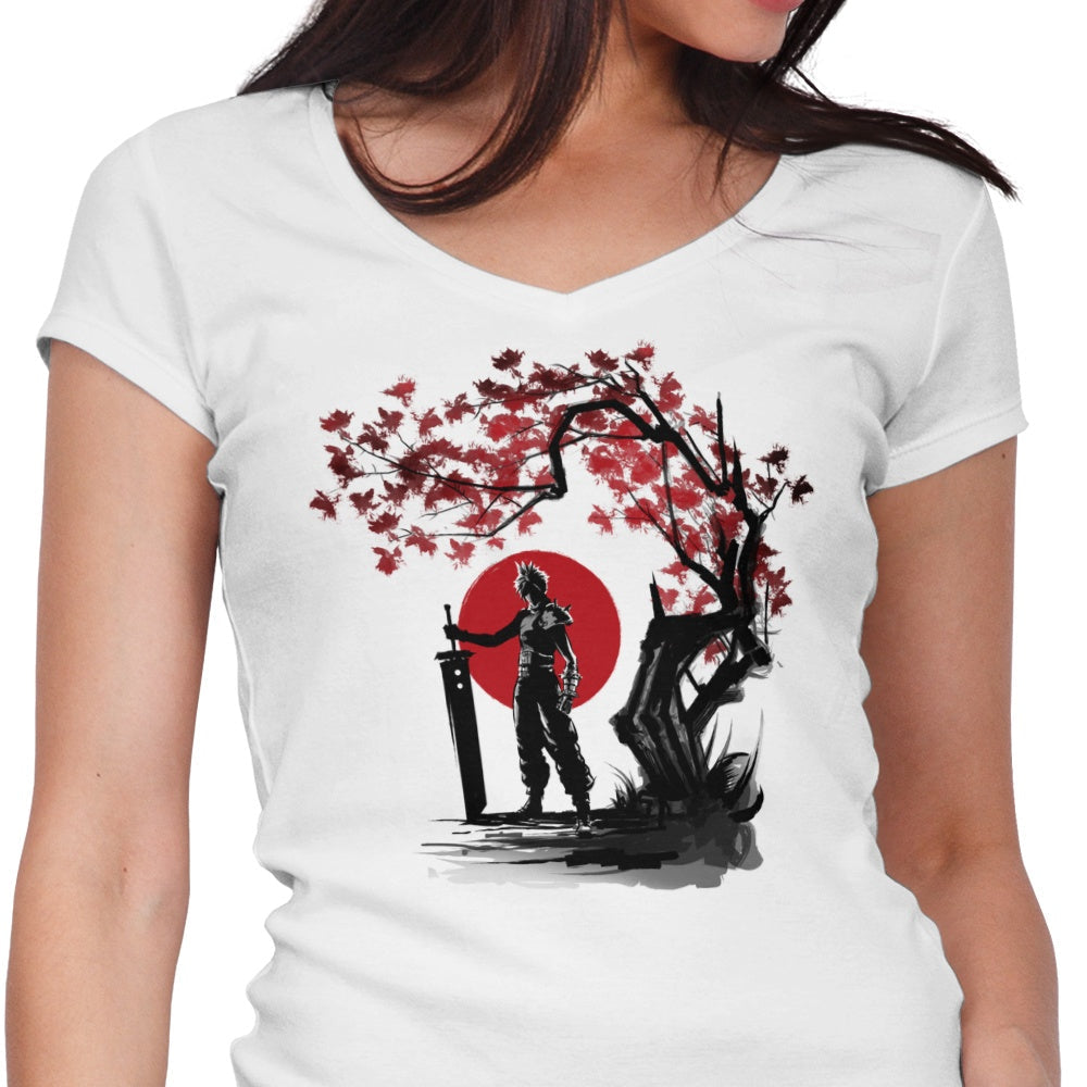 Ex-Soldier Under the Sun Women's V-Neck - Adult & Kids T-Shirts, Sweatshirts & Hoodies apparel design preview 1