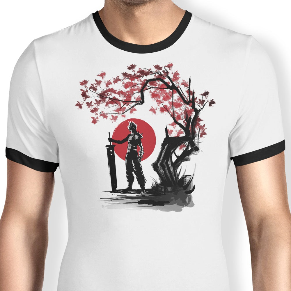 Ex-Soldier Under the Sun Ringer - Adult & Kids T-Shirts, Sweatshirts & Hoodies apparel design preview 1