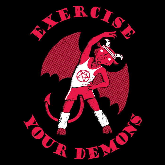 Exercise Your Demons Youth Apparel - Adult & Kids T-Shirts, Sweatshirts & Hoodies apparel design preview 2