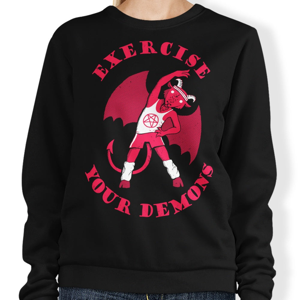 Exercise Your Demons - Adult & Kids T-Shirts, Sweatshirts & Hoodies apparel design preview 1