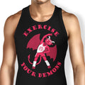 Exercise Your Demons Tank Top - Adult & Kids T-Shirts, Sweatshirts & Hoodies apparel design preview 1