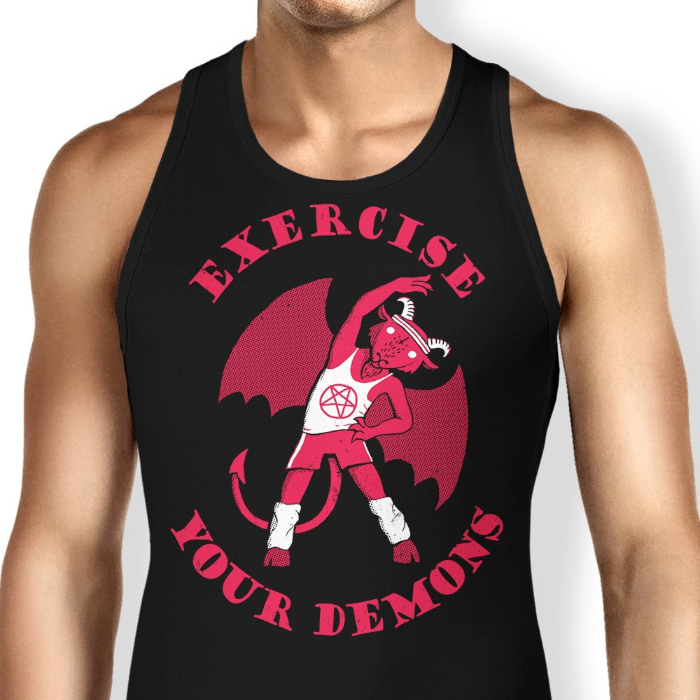 Exercise Your Demons Tank Top - Adult & Kids T-Shirts, Sweatshirts & Hoodies apparel design preview 1