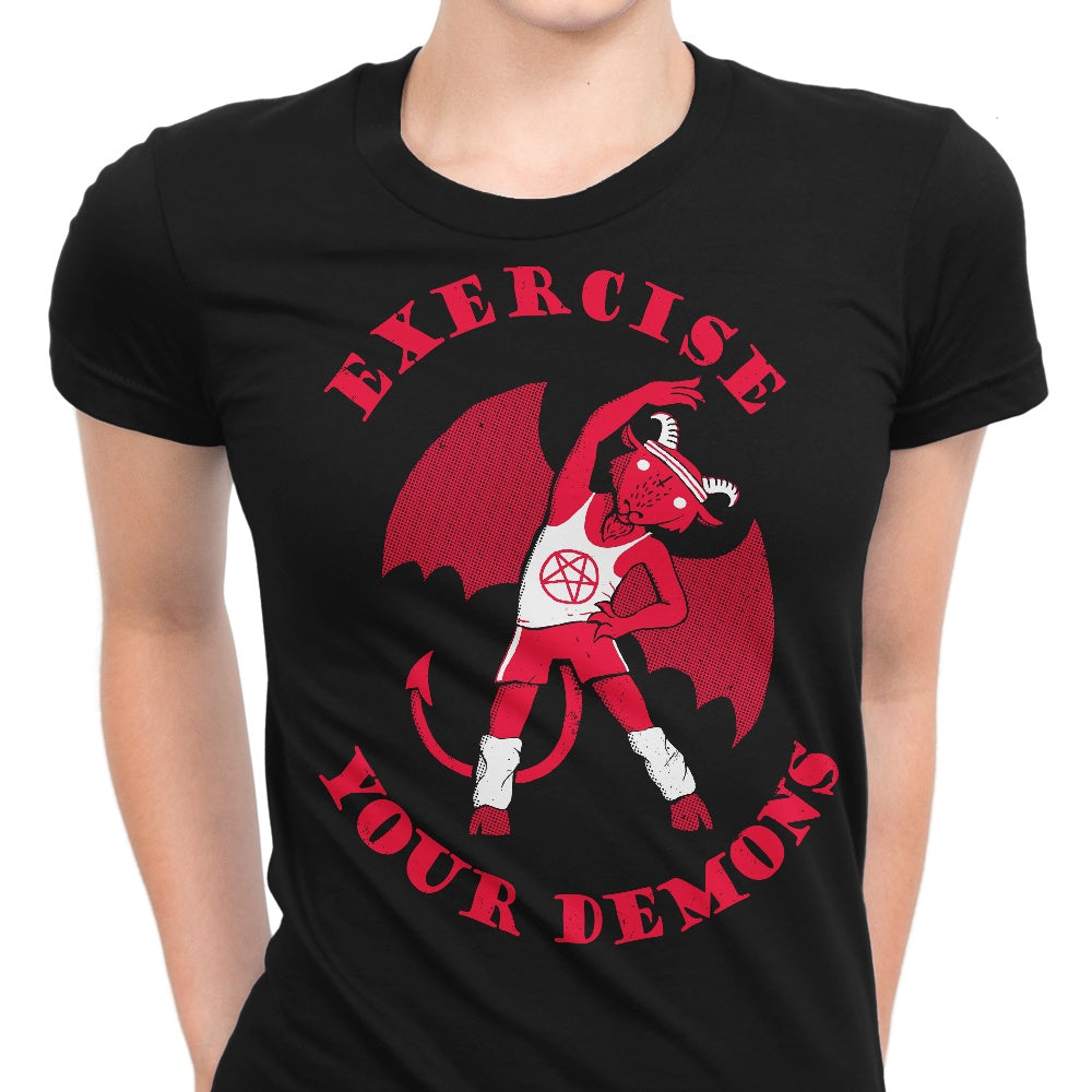 Exercise Your Demons Women's Apparel - Adult & Kids T-Shirts, Sweatshirts & Hoodies apparel design preview 1