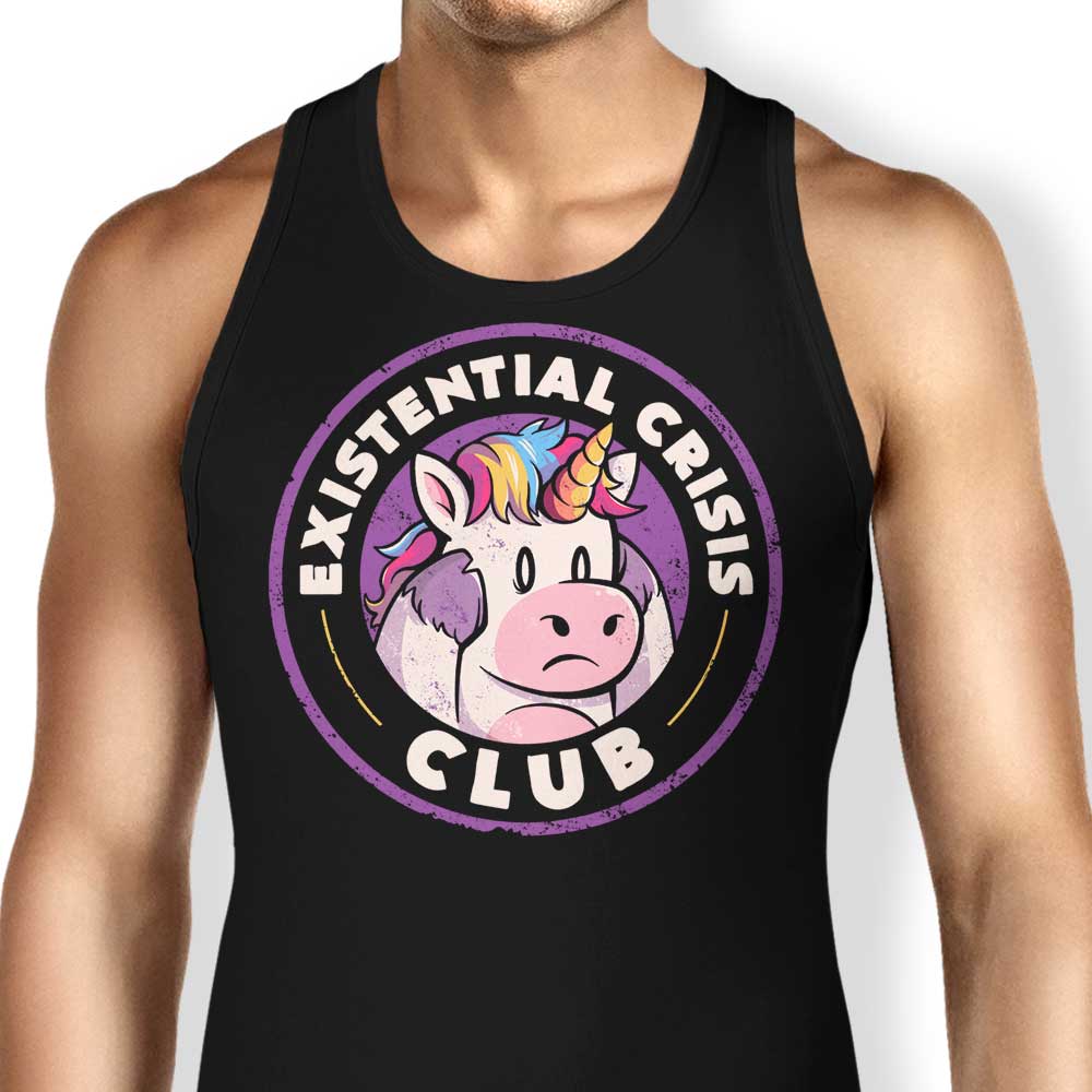 Existential Crisis Club Tank Top - Adult & Kids T-Shirts, Sweatshirts & Hoodies apparel design preview 1