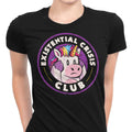 Existential Crisis Club Women's Apparel - Adult & Kids T-Shirts, Sweatshirts & Hoodies apparel design preview 1