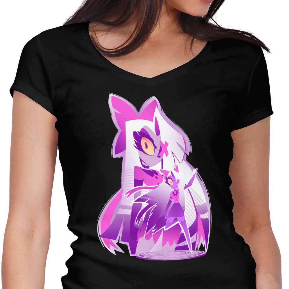 Exorcist Angel Women's V-Neck - Adult & Kids T-Shirts, Sweatshirts & Hoodies apparel design preview 1