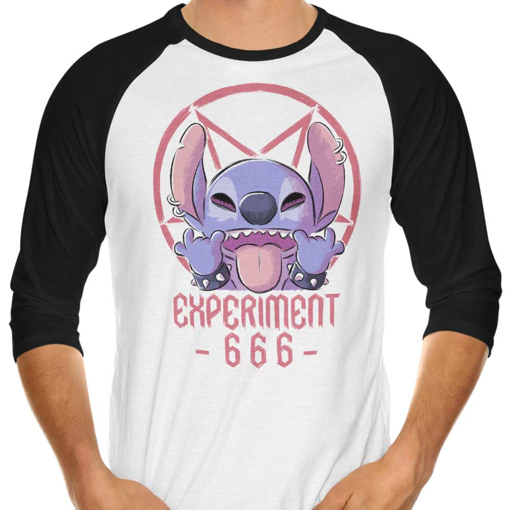 Experiment 666 3/4 Sleeve Raglan - Adult & Kids T-Shirts, Sweatshirts & Hoodies apparel design preview 1