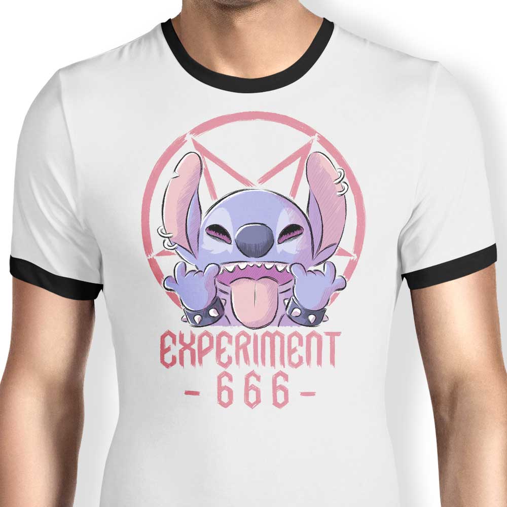 Experiment 666 Ringer - Adult & Kids T-Shirts, Sweatshirts & Hoodies apparel design preview 1
