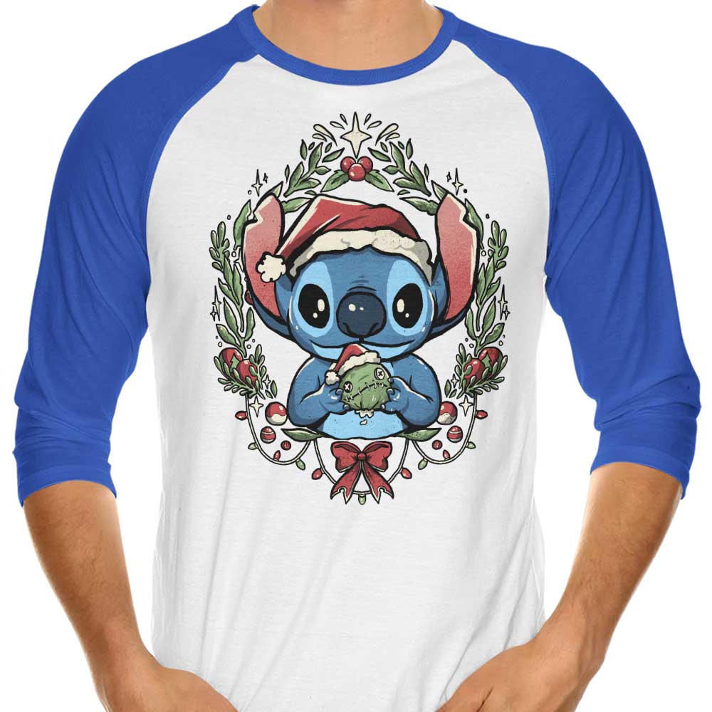 Experimental Christmas 3/4 Sleeve Raglan - Adult & Kids T-Shirts, Sweatshirts & Hoodies apparel design preview 1