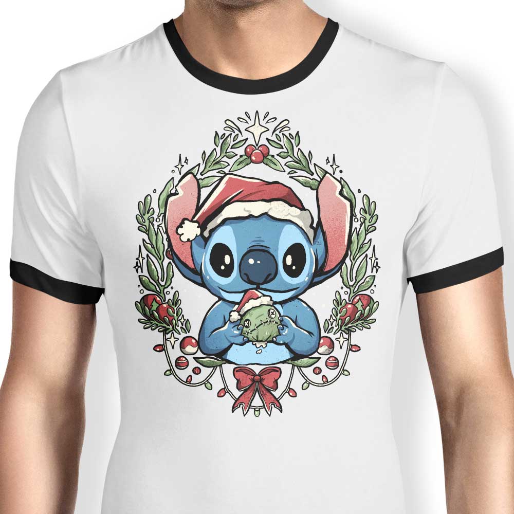 Experimental Christmas Ringer - Adult & Kids T-Shirts, Sweatshirts & Hoodies apparel design preview 1
