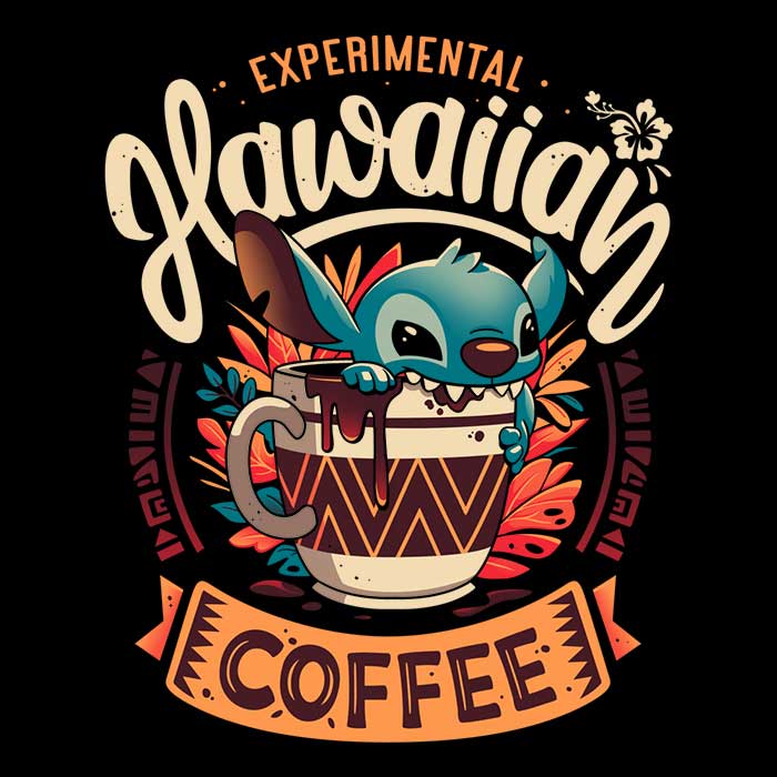 Experimental Hawaiian Coffee Men's Apparel - Adult & Kids T-Shirts, Sweatshirts & Hoodies apparel design preview 2