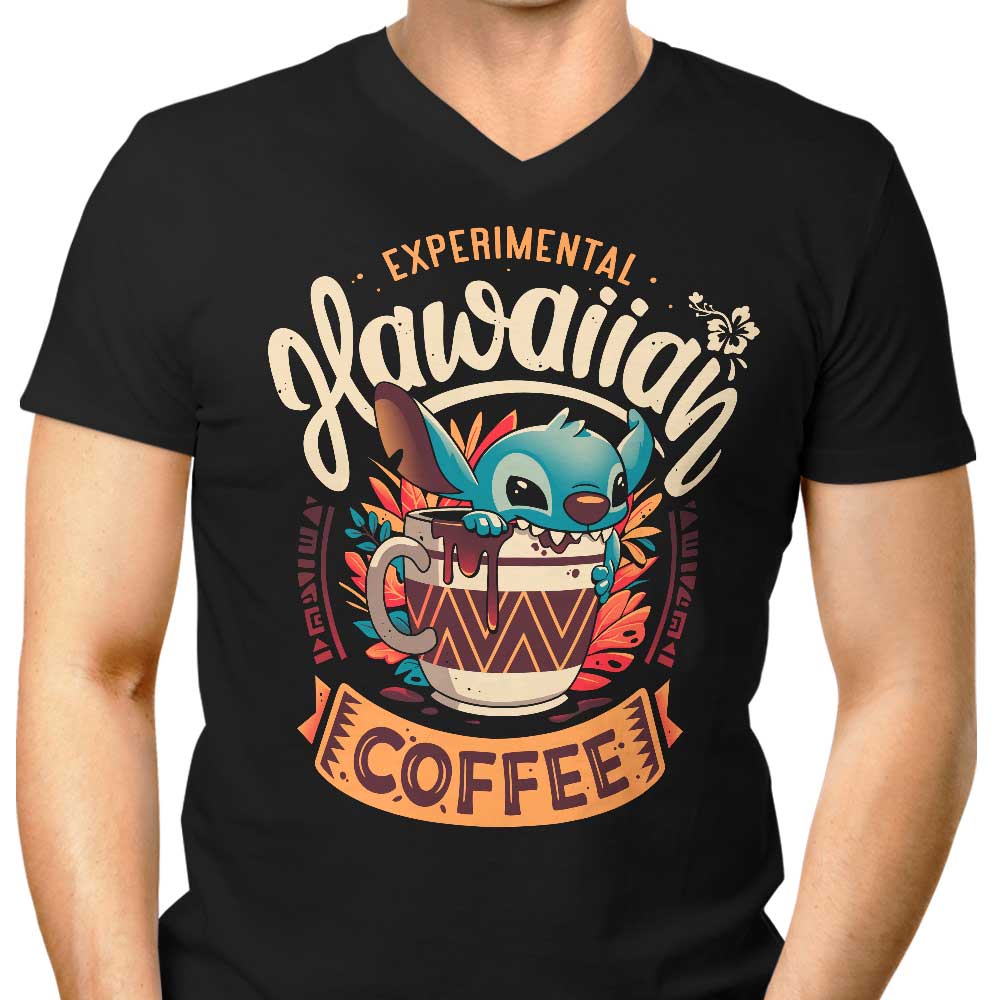 Experimental Hawaiian Coffee Men's V-Neck - Adult & Kids T-Shirts, Sweatshirts & Hoodies apparel design preview 1