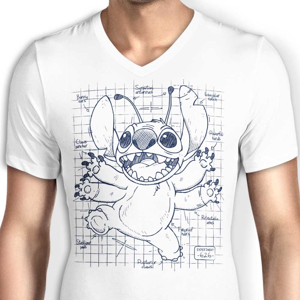 Experimental Plans Men's V-Neck - Adult & Kids T-Shirts, Sweatshirts & Hoodies apparel design preview 2