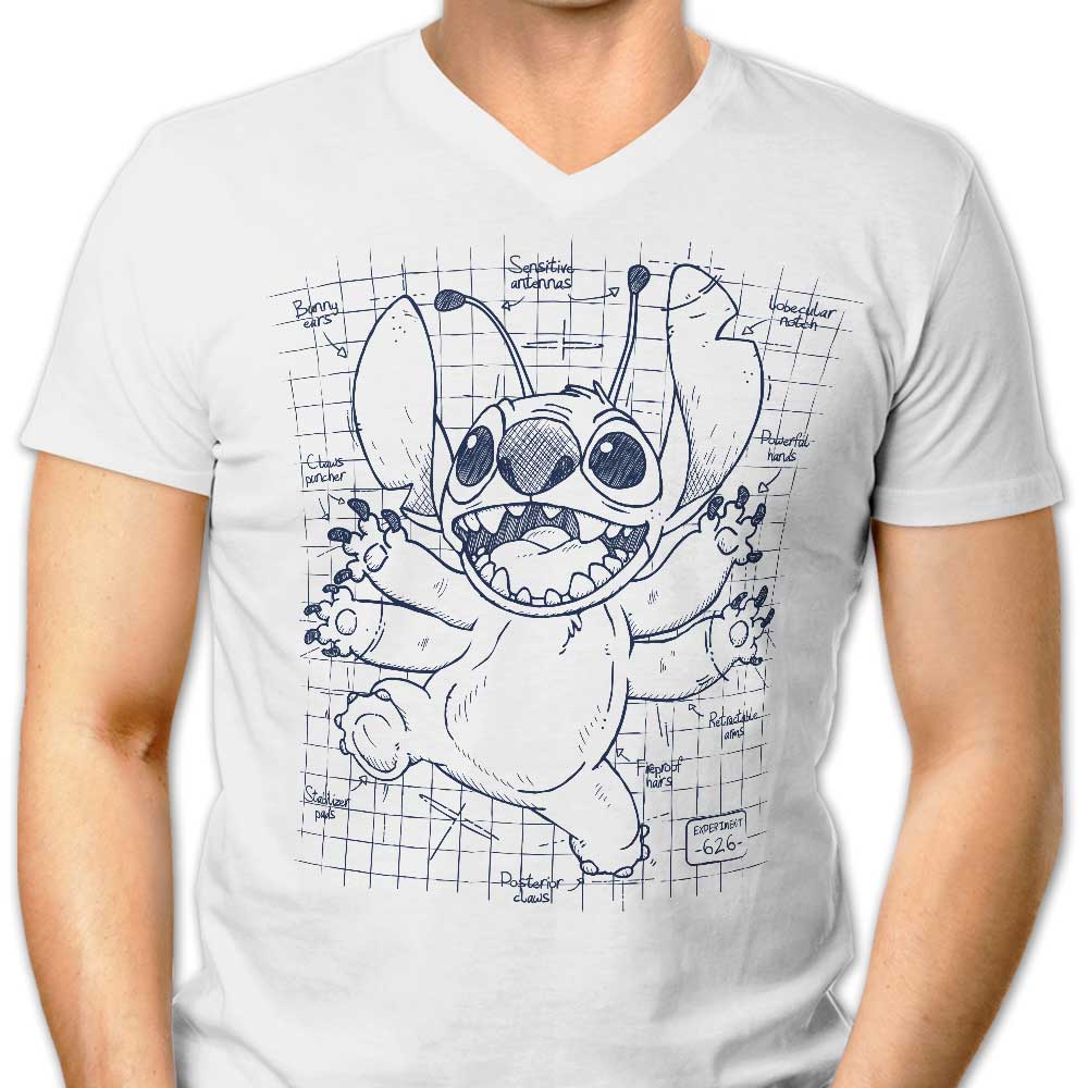 Experimental Plans Men's V-Neck - Adult & Kids T-Shirts, Sweatshirts & Hoodies apparel design preview 1