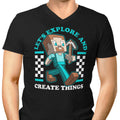 Explore and Create Men's V-Neck - Adult & Kids T-Shirts, Sweatshirts & Hoodies apparel design preview 1