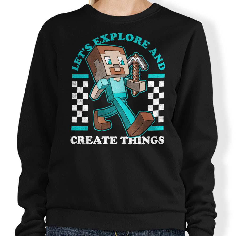 Explore and Create - Adult & Kids T-Shirts, Sweatshirts & Hoodies apparel design preview 1
