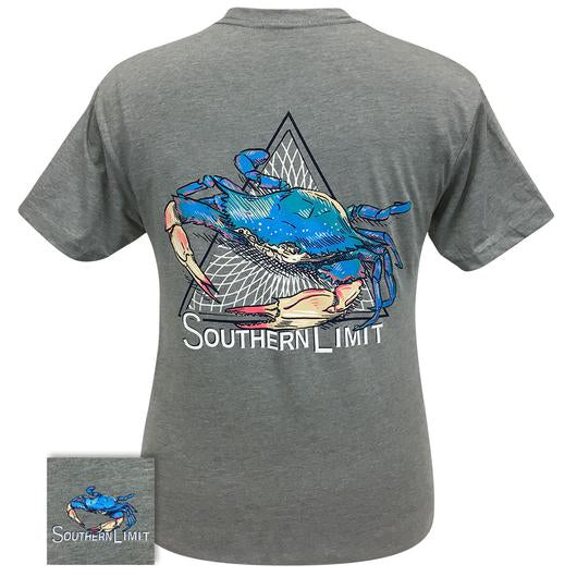 Southern Limits Blue Crab - Adult & Kids T-Shirts, Sweatshirts & Hoodies apparel design preview 1