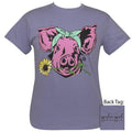 Girlie Girl Originals Preppy Sunflower Pig - Adult & Kids T-Shirts, Sweatshirts & Hoodies apparel design preview 1