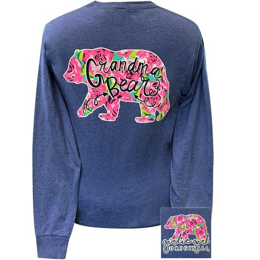 Girlie Girl Originals Preppy Grandma Bear - Adult & Kids T-Shirts, Sweatshirts & Hoodies apparel design preview 1