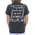Southern Attitude Preppy My Face Definitely Will Grey - Adult & Kids T-Shirts, Sweatshirts & Hoodies apparel design preview 1