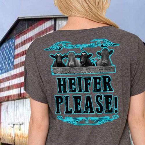 Country Life Southern Attitude Heifer Please - Adult & Kids T-Shirts, Sweatshirts & Hoodies apparel design preview 1