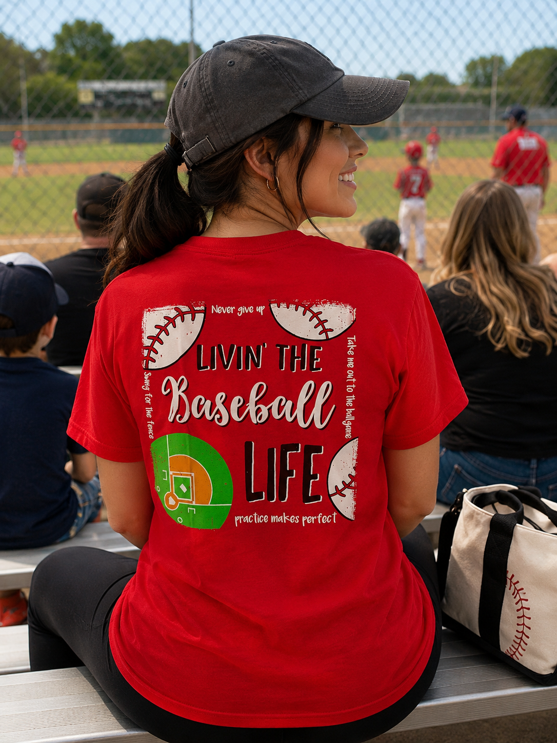 Southern Couture Livin the Baseball Life Sports - Adult & Kids T-Shirts, Sweatshirts & Hoodies apparel design preview 1