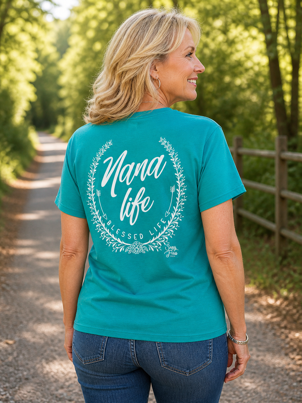 SALE Sassy Frass Nana Life Blessed Bright Girlie - Adult & Kids T-Shirts, Sweatshirts & Hoodies apparel design preview 1