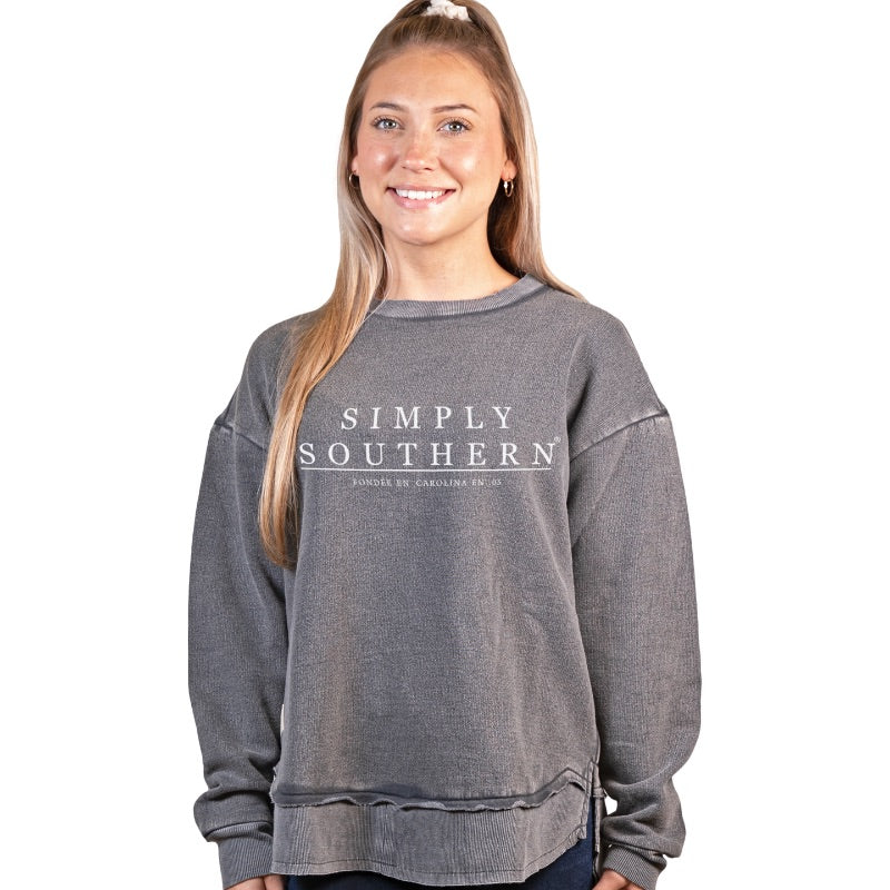 Simply Southern Classic Logo Grey Crew - Adult & Kids T-Shirts, Sweatshirts & Hoodies apparel design preview 1