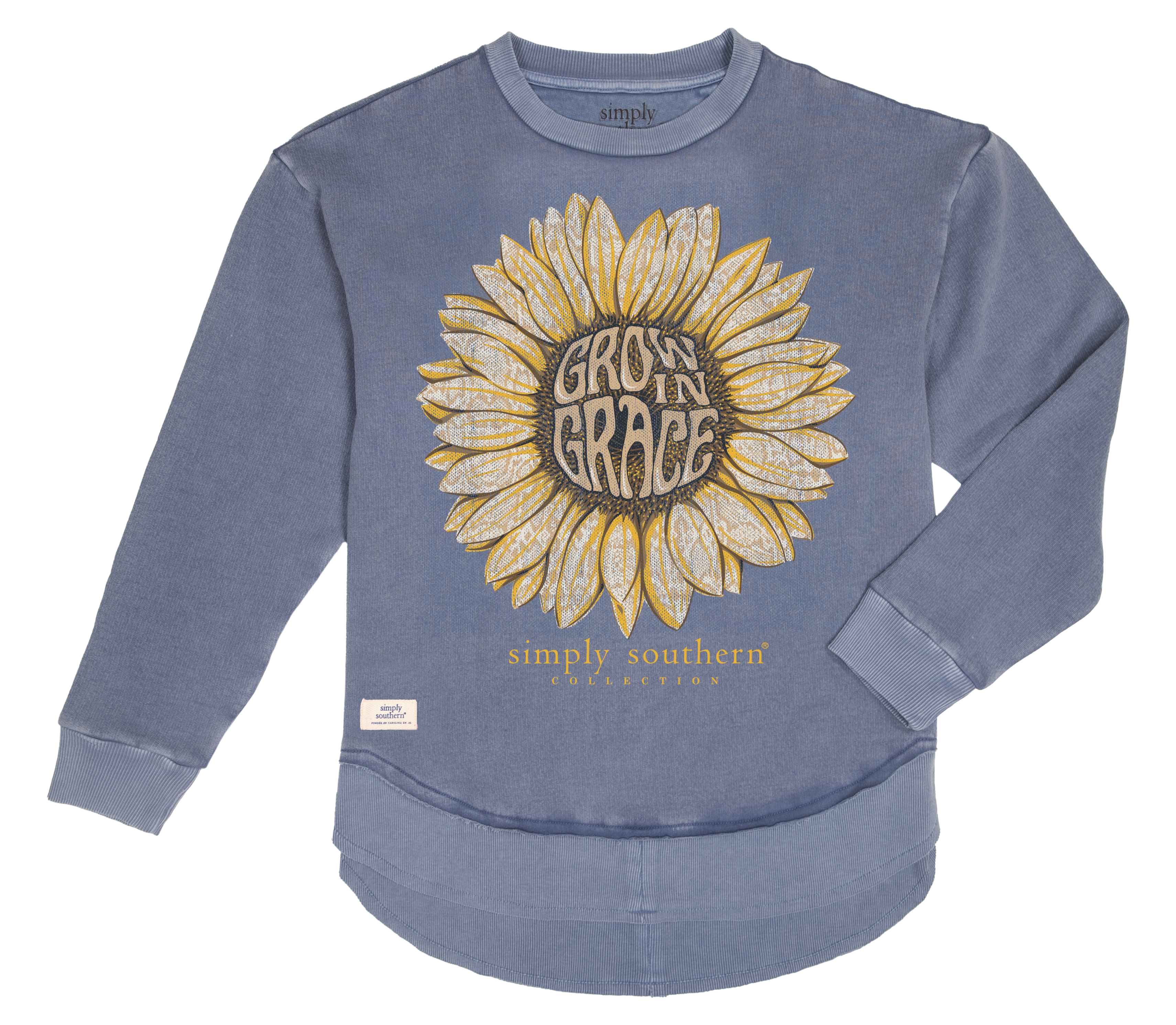 Simply Southern Grace Sunflower Crew - Adult & Kids T-Shirts, Sweatshirts & Hoodies apparel design preview 2