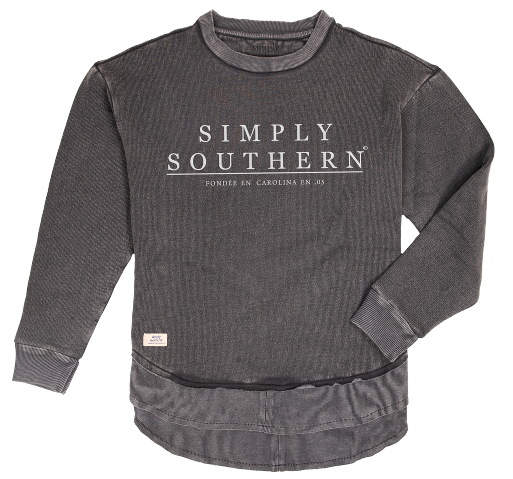 Simply Southern Classic Logo Grey Crew - Adult & Kids T-Shirts, Sweatshirts & Hoodies apparel design preview 2