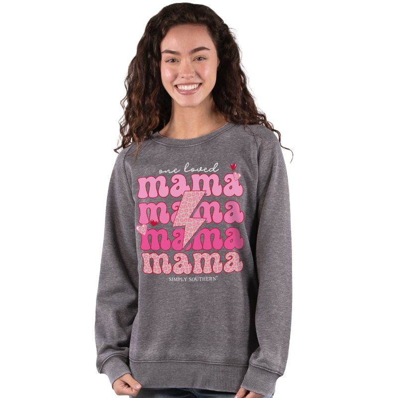 Simply Southern Love Mama Hearts Crew - Adult & Kids T-Shirts, Sweatshirts & Hoodies apparel design preview 1