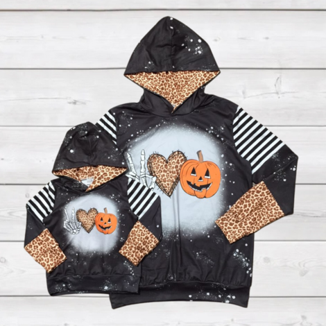 SALE Mommy Me Baby Youth Peace Love Pumpkin Halloween - Adult & Kids T-Shirts, Sweatshirts & Hoodies apparel design preview 1