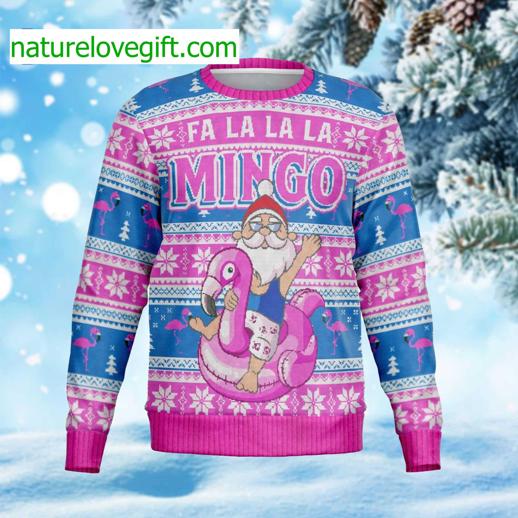 Fa La La La Mingo Santa Ugly Christmas Sweater product image