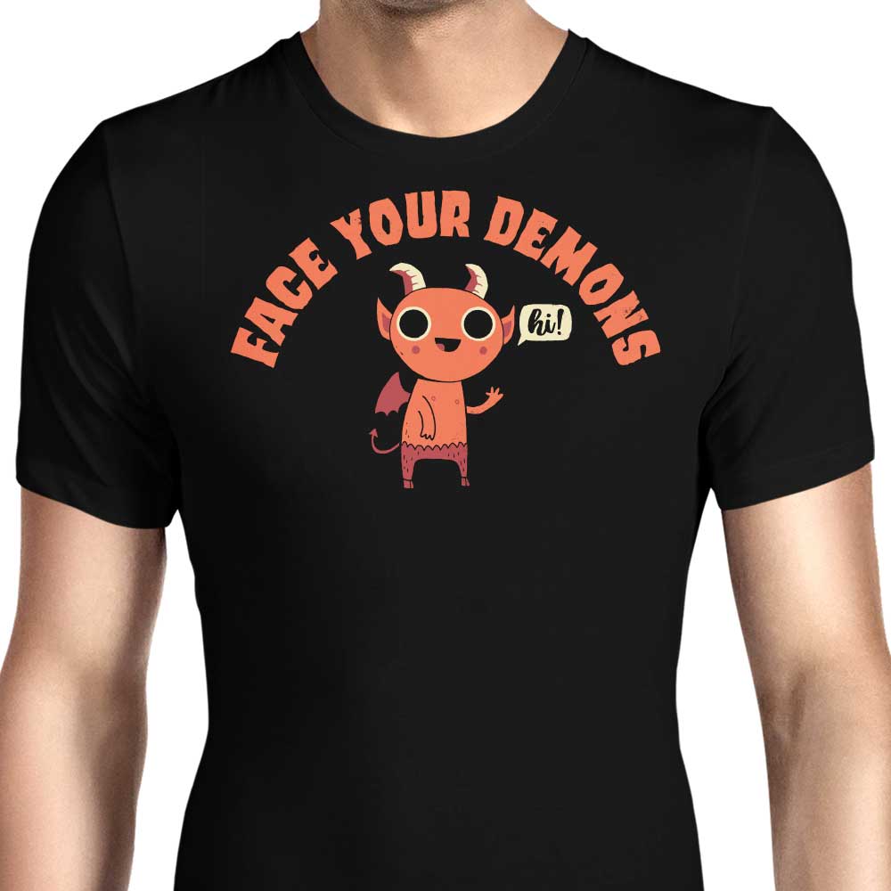 Face Your Demons Men's Apparel - Adult & Kids T-Shirts, Sweatshirts & Hoodies apparel design preview 1