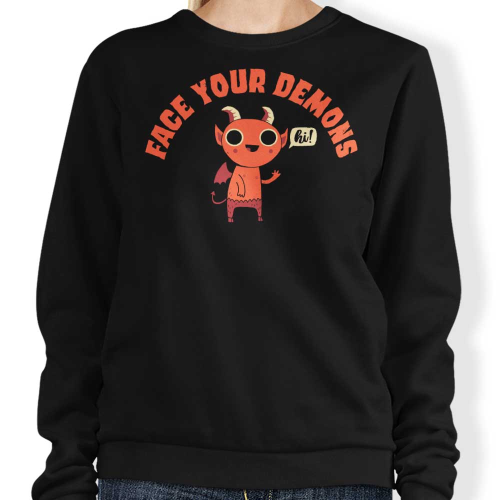 Face Your Demons - Adult & Kids T-Shirts, Sweatshirts & Hoodies apparel design preview 1