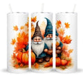 Fall Gnomes with Pumpkins 20 oz Skinny Tumbler Cup - Adult & Kids T-Shirts, Sweatshirts & Hoodies apparel design preview 1