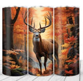 Fall Deer Buck in the Forrest 20 oz Skinny Tumbler - Adult & Kids T-Shirts, Sweatshirts & Hoodies apparel design preview 1