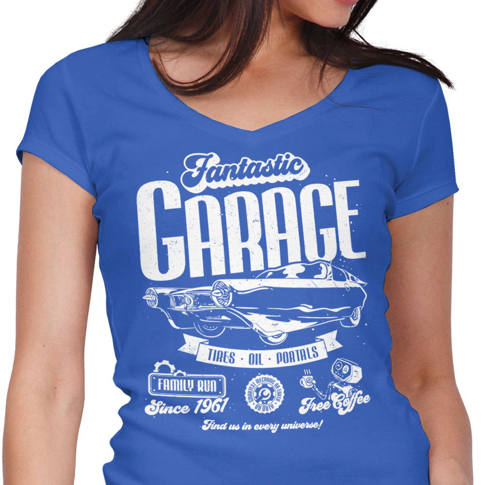 Fantastic Garage Women's V-Neck - Adult & Kids T-Shirts, Sweatshirts & Hoodies apparel design preview 1