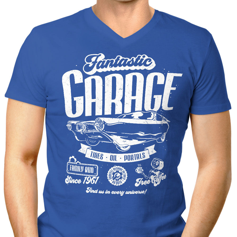 Fantastic Garage Men's V-Neck - Adult & Kids T-Shirts, Sweatshirts & Hoodies apparel design preview 1